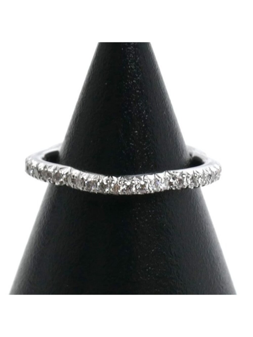 Chanel 18k White Gold Camellia Full Eternity Ring Diamond